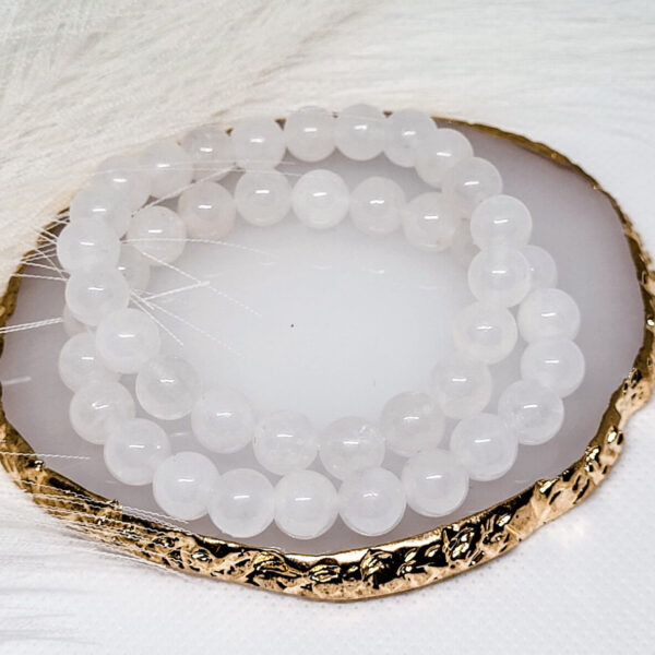 Fine Collection - Weißer Jade Armband – Bild 3